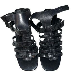 Vince Camuto Black Multi-Strap Sandals